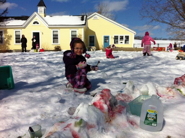 IMG_1961.jpg - Mom had co-op duty on a snowy day and caught Catherine and her love for painting OUTSIDE in the snow.