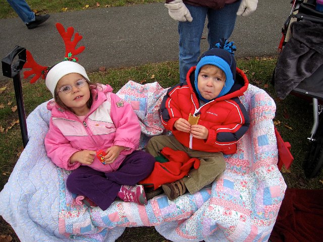 IMG_3068.jpg - These kids love parades (specifically marching bands) and, of course, the chance to see Santa is just the greatest bonus of all.