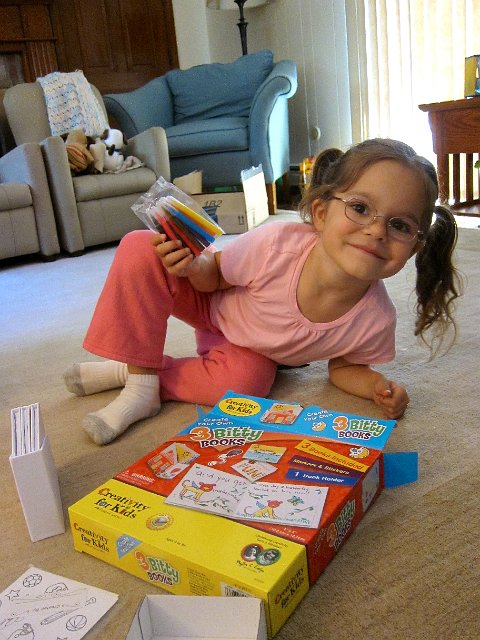 IMG_7406.jpg - Catherine really not only enjoys reading, she also enjoys creating her own books and stories too.