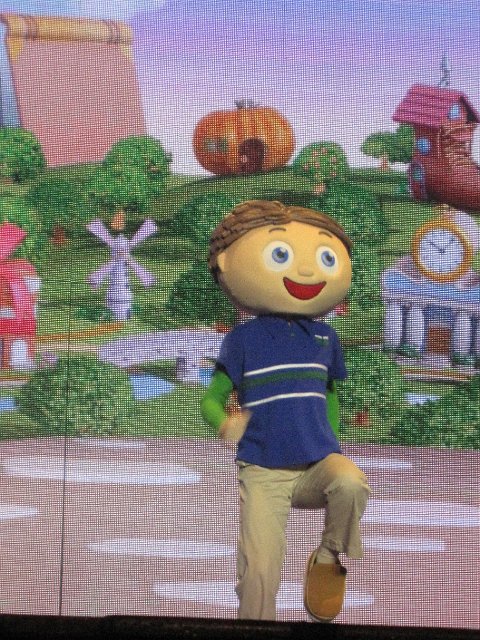 IMG_5670.jpg - There's Wyatt, the star of Super Why.  "Welcome to Storybook Village"