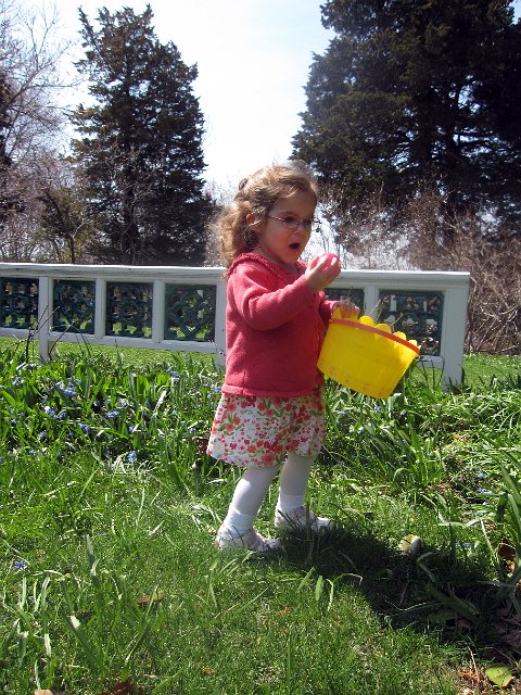 IMG_3626b.jpg - This Easter we know Catherine grasped the concept of the egg hunt ... she was talking about it the entire time we drove to the gardens.