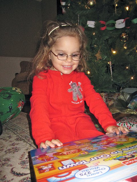 IMG_7628.jpg - A couple Little People books were on her wish list this year and I think she received all of them.