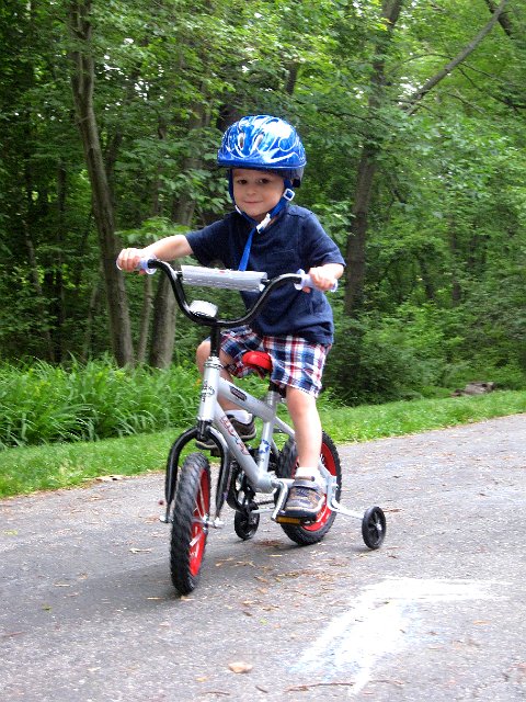 IMG_6527.jpg - His first spin around in the driveway.