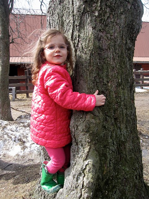 IMG_4761.jpg - Catie Ann trying to be a squirrel.