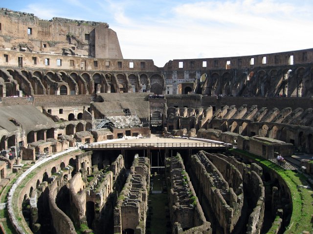 Colosseum-55.JPG - The arena itself was 272 ft by 157 ft. It comprised a wooden floor covered by sand, covering an elaborate underground structure.