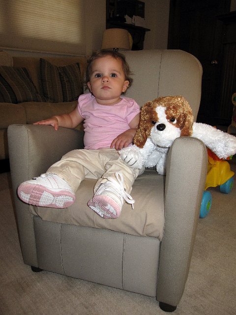 IMG_9520b.jpg - Catherine is watching her shows in her 'big girl' chair with her new friend, Bowser.