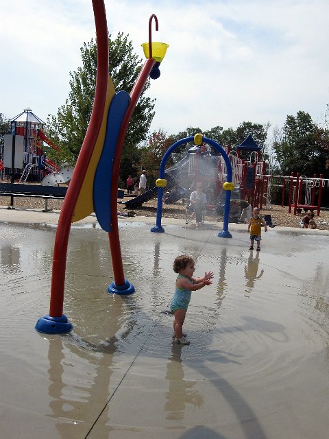IMG_9722b.jpg - Doing our best to get the most out of summer by hitting another sprinkler park, Don Ball Park in Derry, NH.