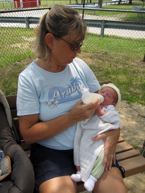 IMG_0920b.jpg - For Nathan's 1st outing, we headed over to Funway Park in Tewksbury.  He was 10 days old.