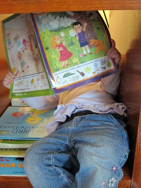 IMG_2565b.jpg - Enjoying her High Five magazine, thanks Grandpa!