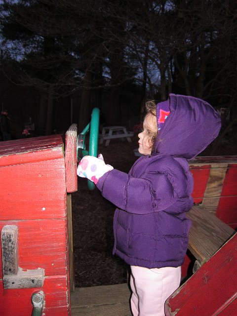 IMG_2649.JPG - Then, of course, our little farm gal wanted to drive the tractor too.