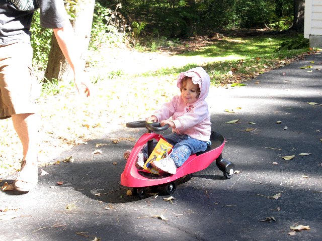 IMG_1676b.jpg - Catherine taking out her plasma car on her first solo spin.