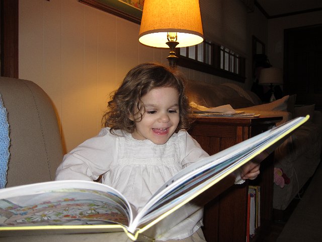 IMG_3186.JPG - Catherine absolutely LOVES her latest Sesame Street book.