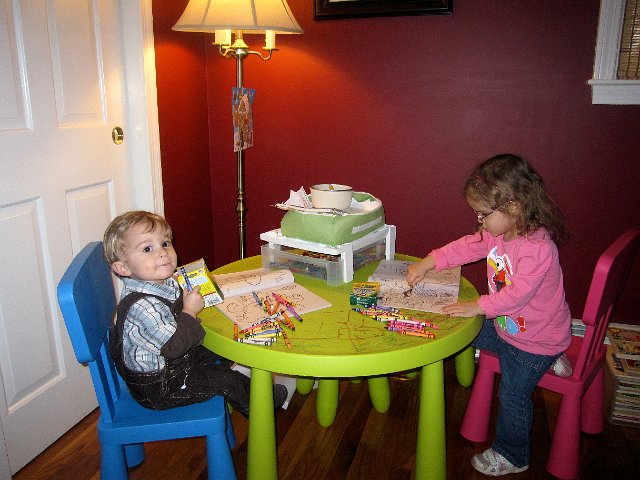 IMG_7786.jpg - It's amazing how excited they get to have brand new, unbroken crayons!