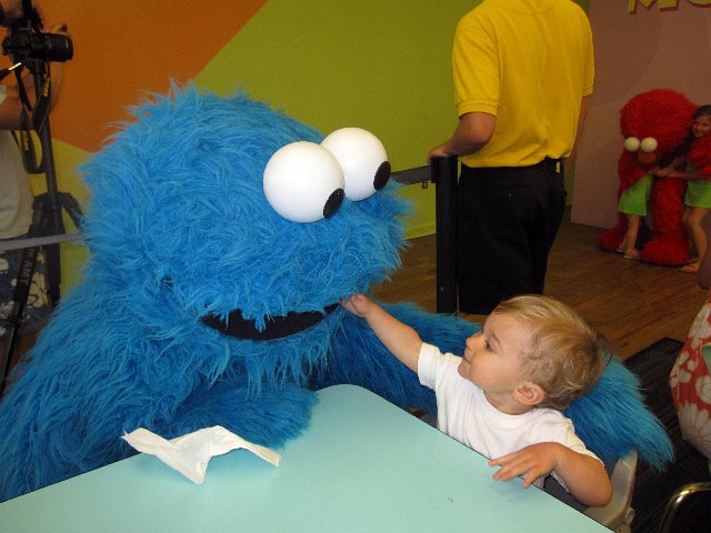 IMG_5277b.jpg - ... Cookie Monster shared a moment of fun with Nathan ...