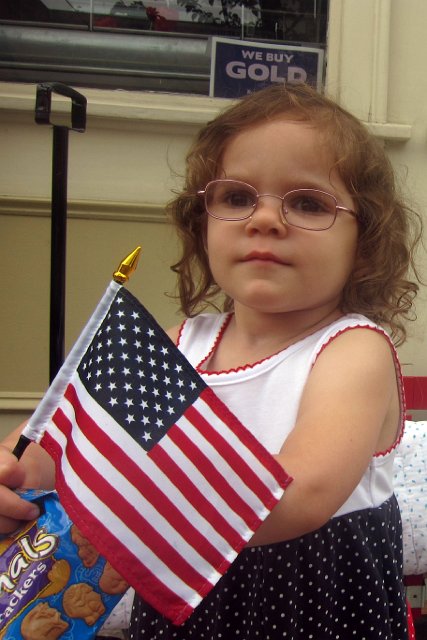 IMG_3382b.jpg - Such a patriotic lil gal, she loves flags.