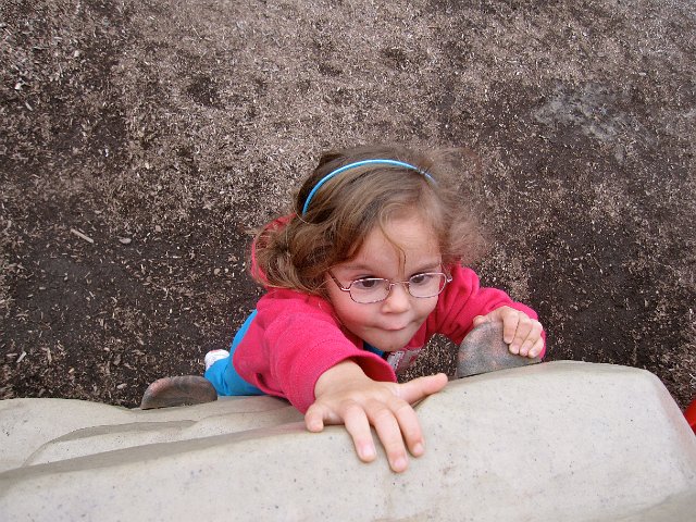 IMG_6956.jpg - No rock wall shall be ignored by this gal.
