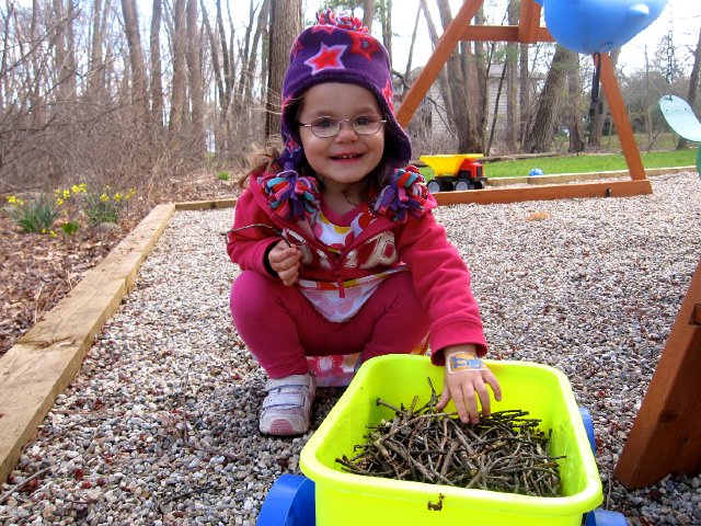 IMG_8811.jpg - Catherine is out collecting sticks OR are they worms??