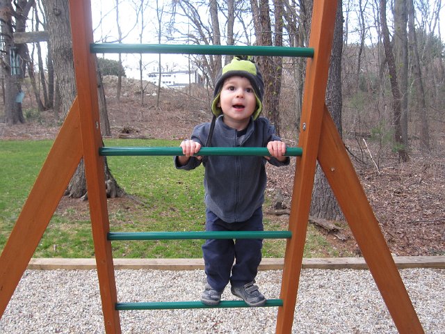 IMG_8814.jpg - Nathan just being the monkey that he is ...