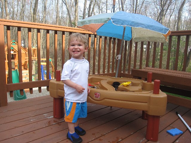 IMG_9230.jpg - Meanwhile, Nathan is just as happy at the water table.