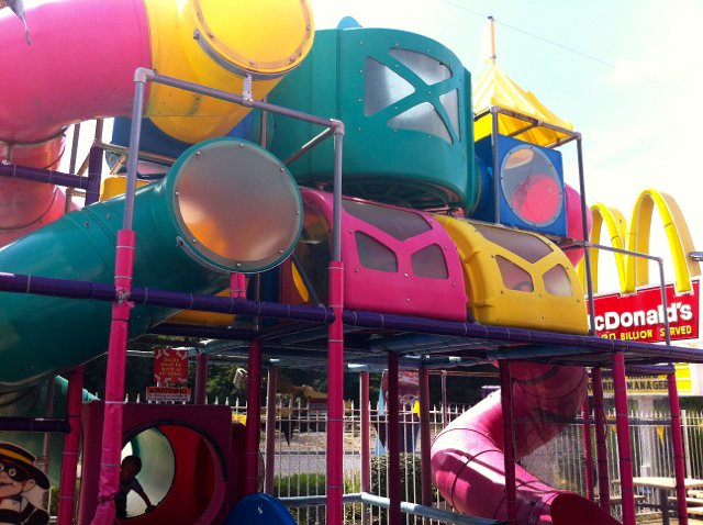 IMG_2449.jpg - Yep, the play area at a local McDonald's!  It's a bit scary for a parent to just release their children inside one of these things knowing you can't go after them and don't know where they are ... geesh!