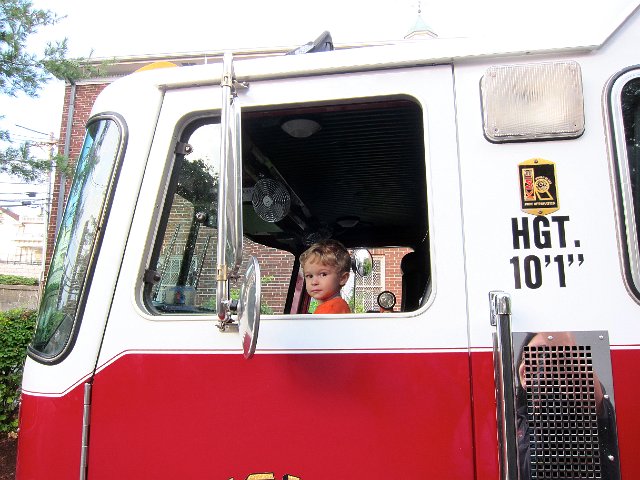 IMG_4420.jpg - Whenever Nathan sits in the drivers seat, he gets all serious … adorable!