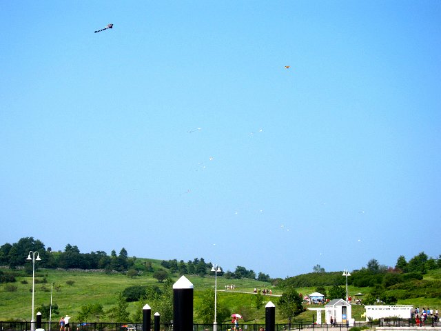 IMG_4584.jpg - There certainly were a lot more kites in the air when we left than when we arrived.  Awesome day for kite flying!