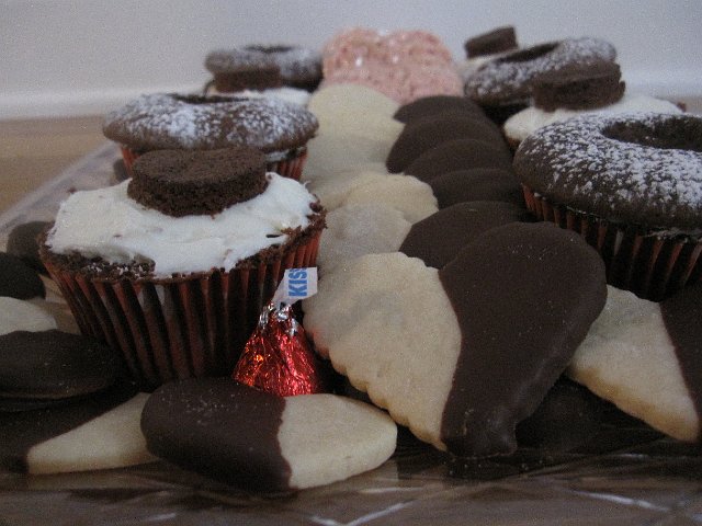 IMG_8138.jpg - The end product of all the goodie baking and prep going on with Valentine's Day as the focus.