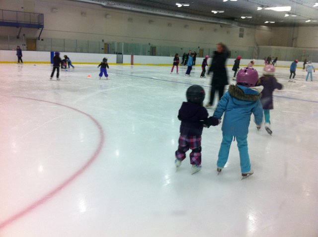 IMG_1958.jpg - A gal (or two) always finds Catherine to skate with during the Open Skate part of the lesson.