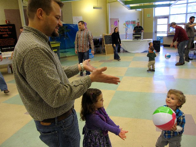 IMG_4832.jpg - It's time for the The Mother Connection Spring Fling Dance.  We get things started with a little game of beach ball toss.