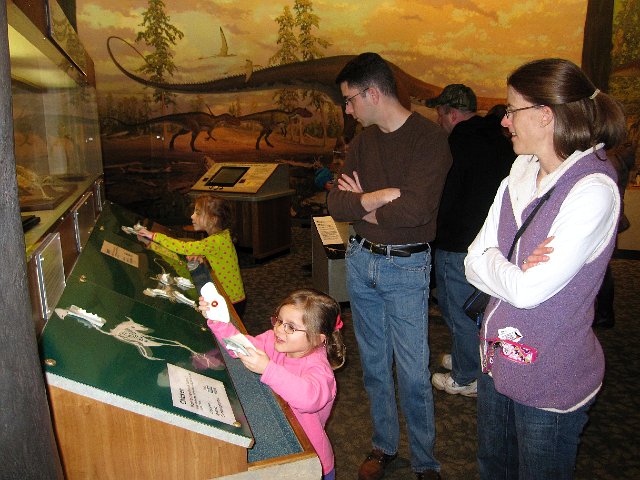 IMG_4085.jpg - Abigail and Catherine enjoyed putting some fossil puzzles together.