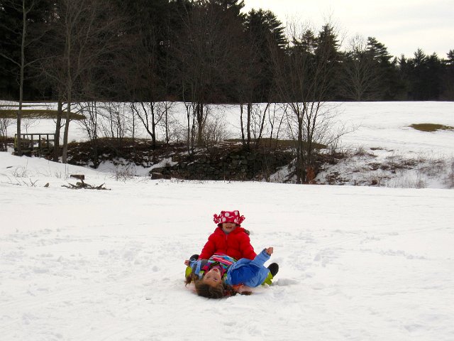 IMG_4261.jpg - All the kids took their turns riding on each other's sleds.