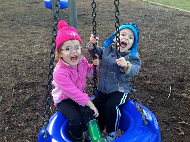 IMG_2897.jpg - A spring-like day in mid-January = drop all that you had planned to do and hit the playground, quick before the moment passes!