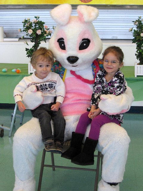 IMG_4466.jpg - It's the Annual Andover Spring Egg Hunt and there are two of the biggest Easter Bunny stalkers!