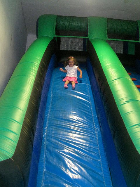 IMG_5809.jpg - They have a very big slide there to enjoy.  Catie Ann leads the pack.