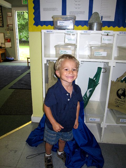 IMG_8076.jpg - Preschool Orientation and the school is getting all the cubbies and supplies ready.