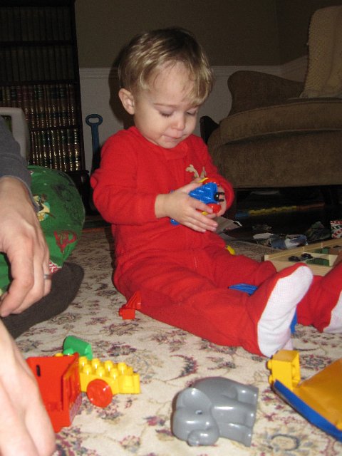 IMG_7648.jpg - A Lego circus train, thanks Uncle Tom!